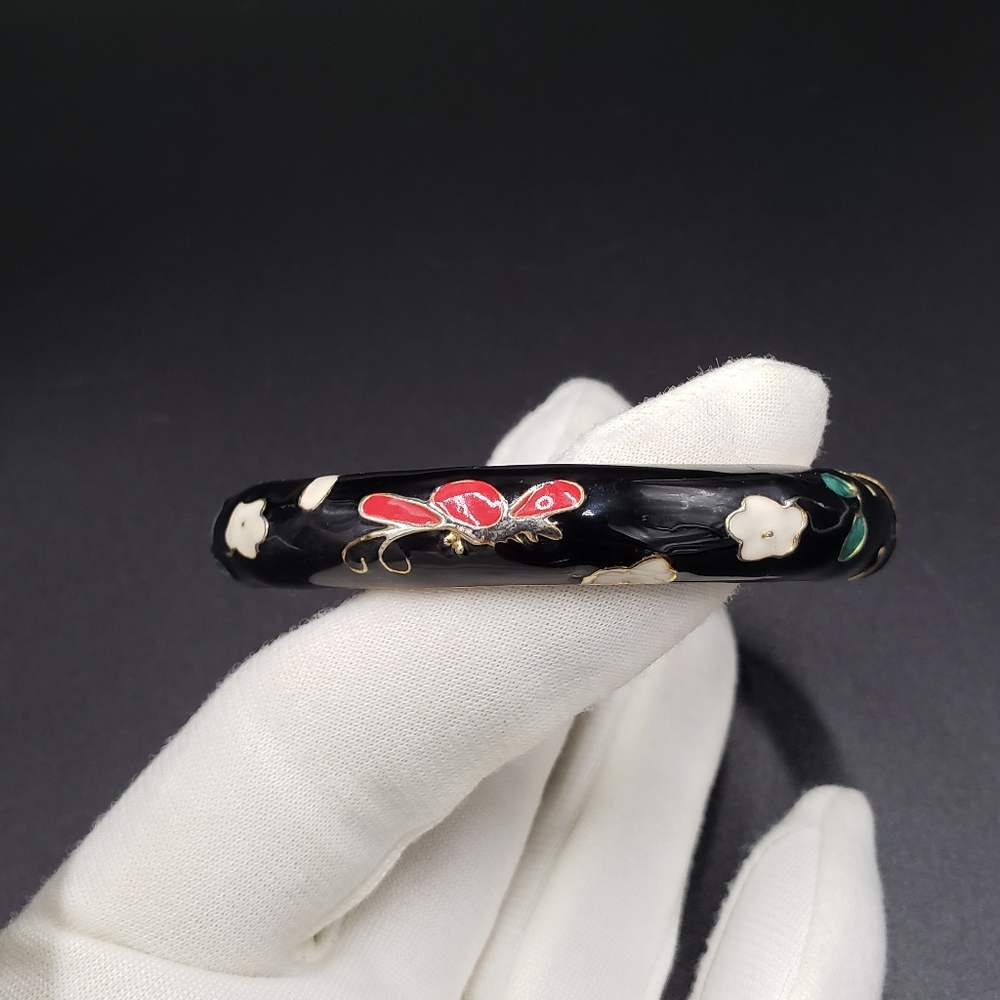 JTF Signed Clamper Spring Bangle Bracelet